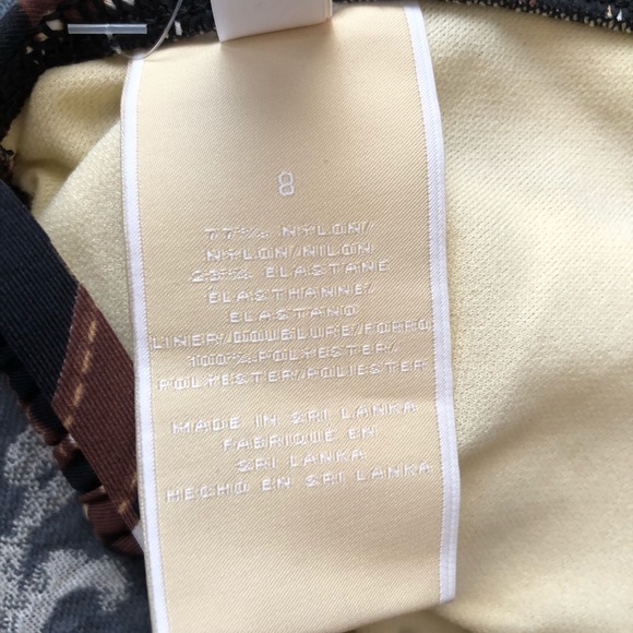 Michael Kors Brown logo Bikini Size 8 - Picture 12 of 14